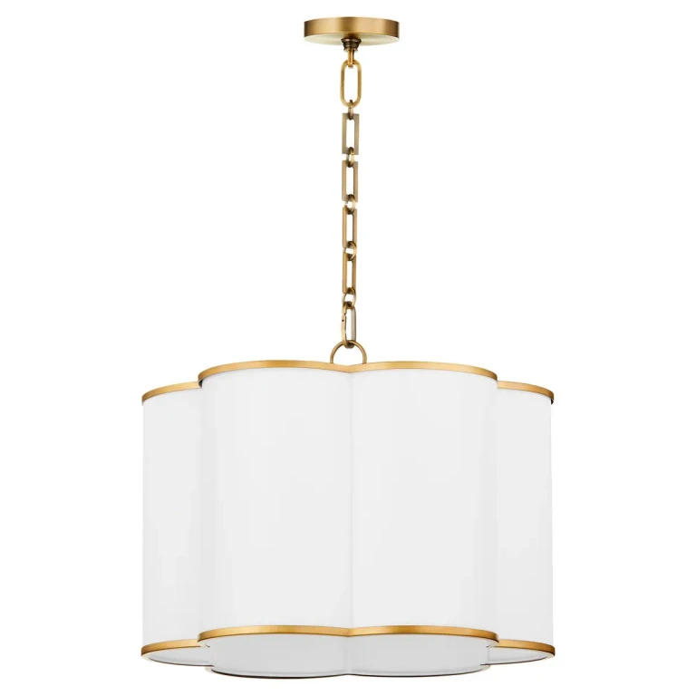 Non-Lacquered Brass Pendant from the Belinder Collection