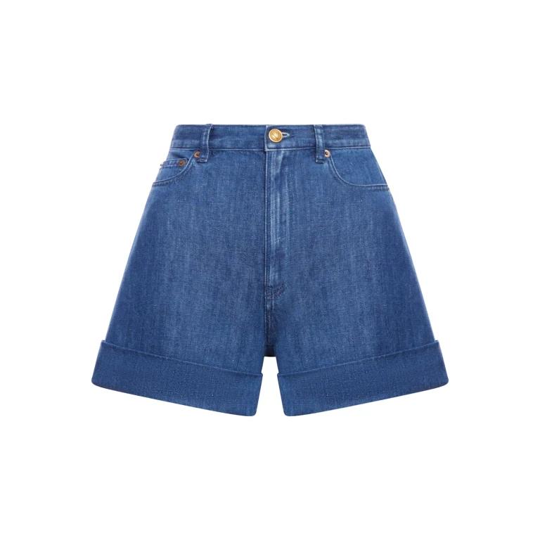 Valentino Garavani Denim Waisted Shorts