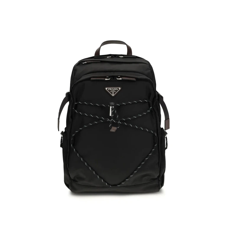 Re-nylon And Leather Speedrock Backpack