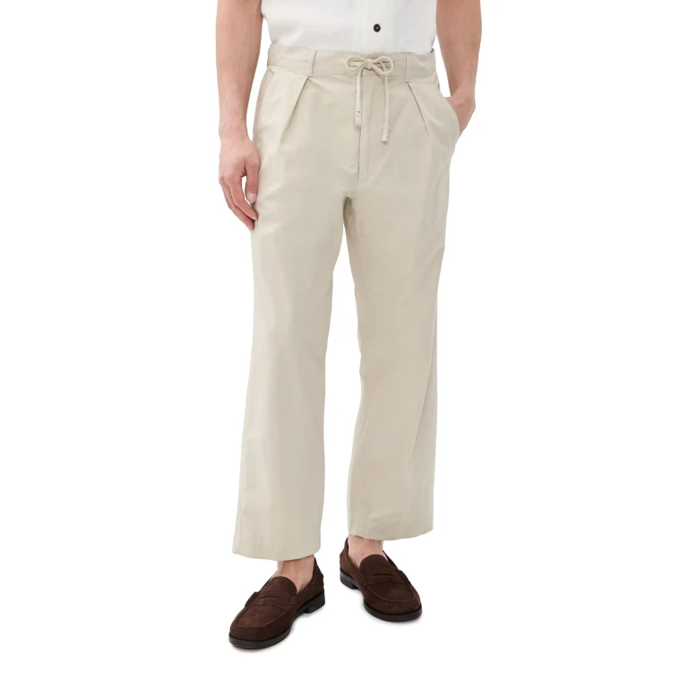 Polo Ralph Lauren Featherweight Twill Prepster Easy Pleated Pants Stoneware Grey S