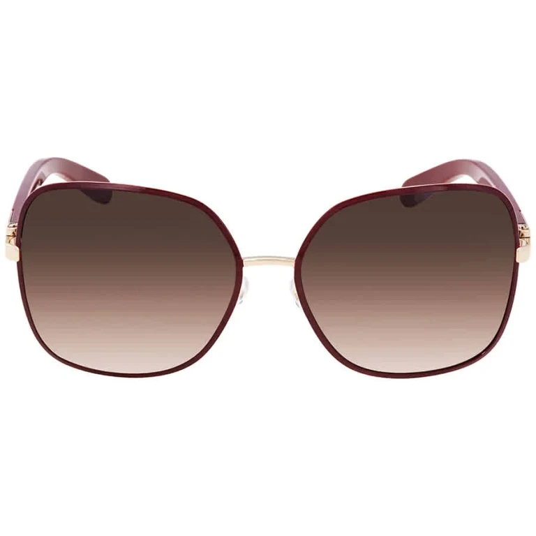 Salvatore Ferragamo Bordeaux Gradient Square Ladies Sunglasses SF150S 728 59