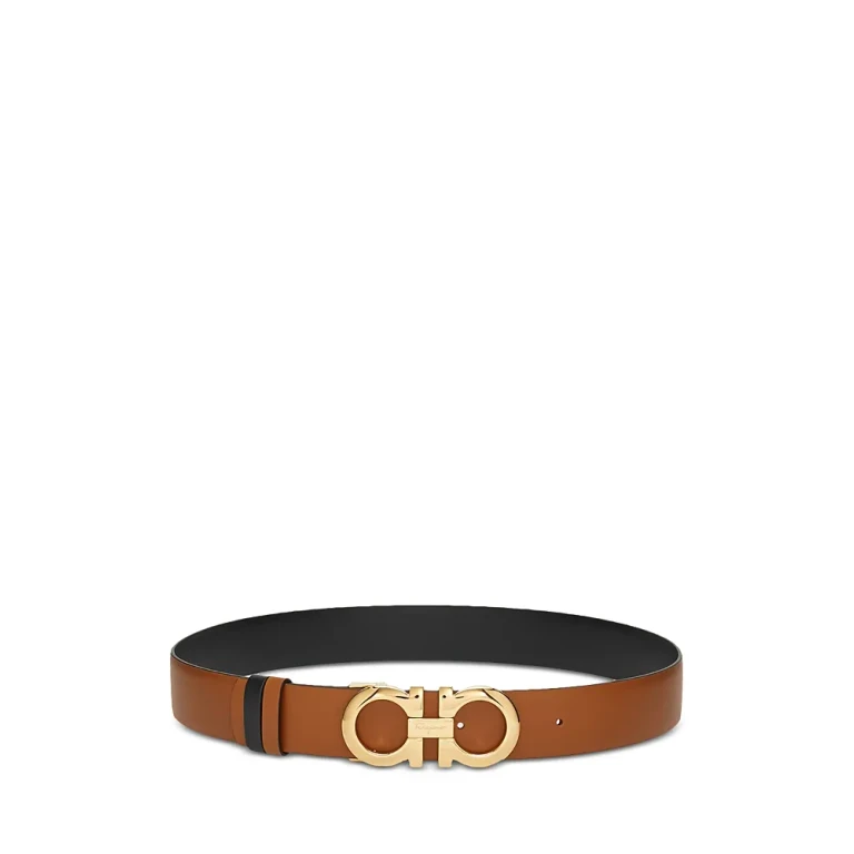 Salvatore Ferragamo Women's Gancini Reversible Leather Belt