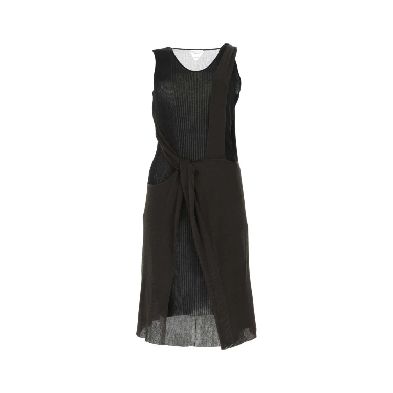 Bottega Veneta Cutout Layered Strickkleid