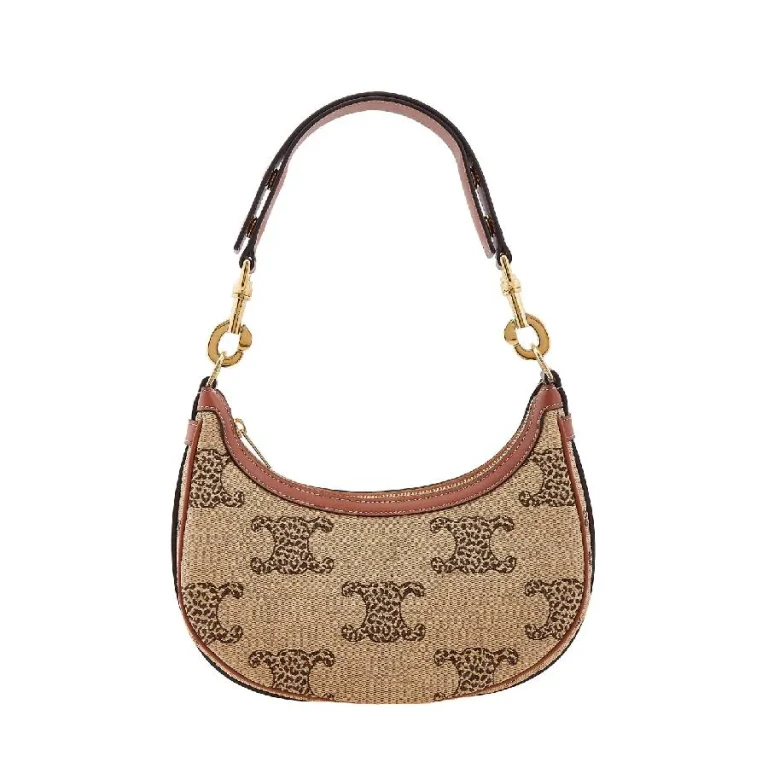 Celine Leopard Triomphe Medium Ava Strap Bag