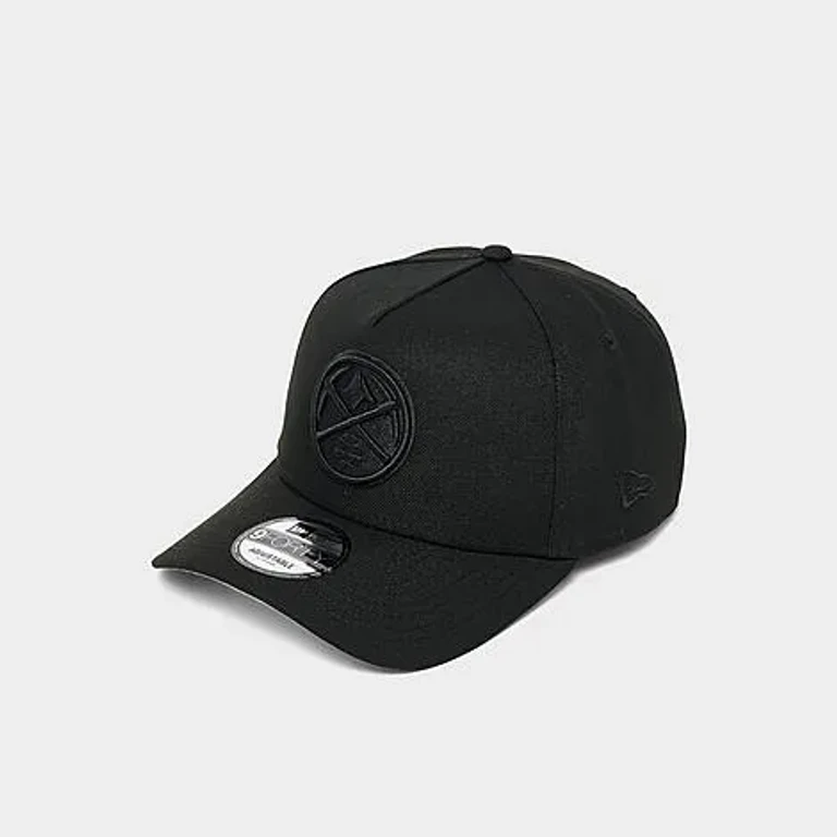 New Era Denver Nuggets NBA 9FORTY A-Frame Snapback Hat in Black