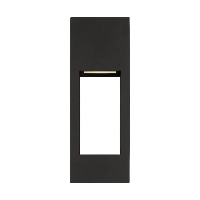Black LED Outdoor Wall Lantern from the Testa Collection