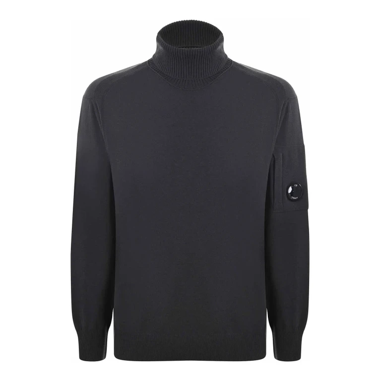 C. P. Company Pull Col Roulé - Gris Foncé