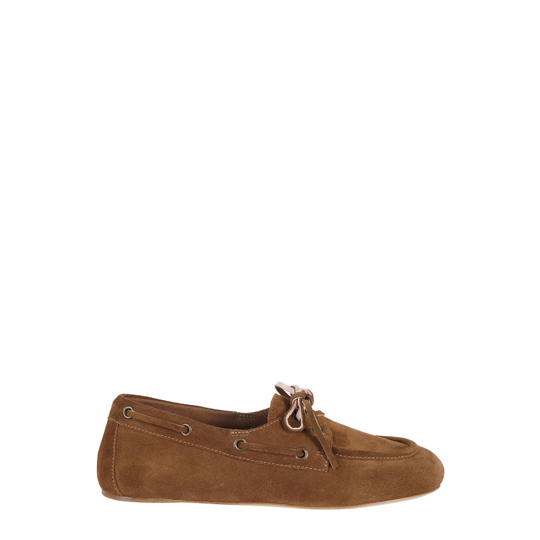 3juin Alex 005 Boat Brown Pelle Calzature - Women