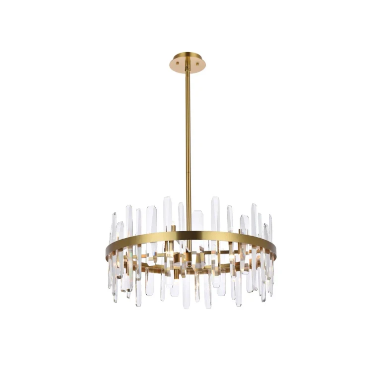 Satin Gold 14 Light Pendant from the Serena Collection