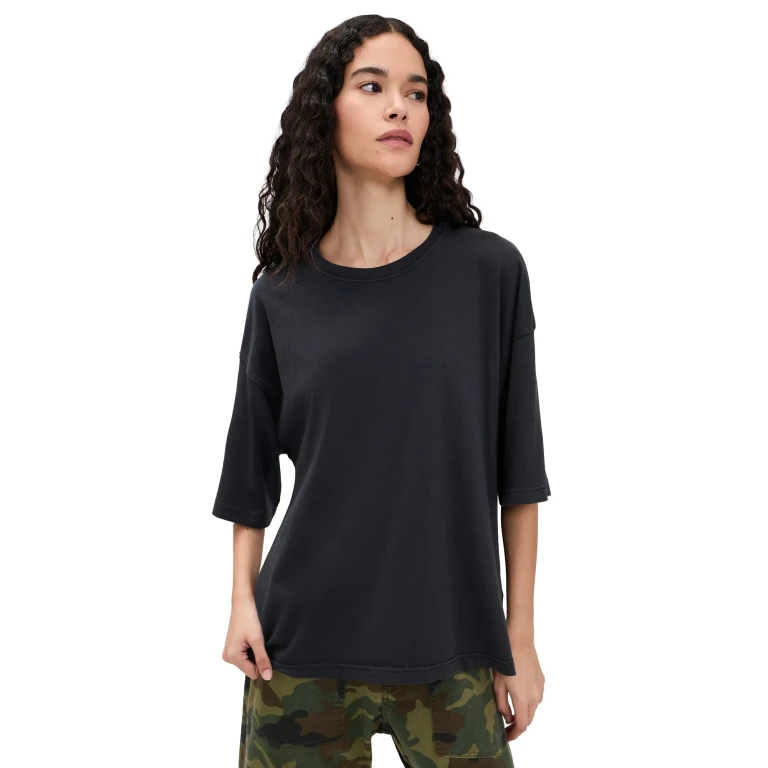 Free People Perfect Oversized Tee Black XL