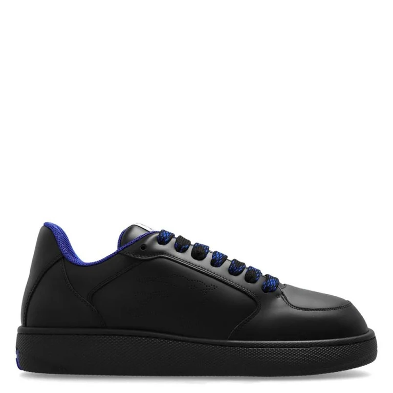 Burberry Stock Leather EKD Low-Top Sneakers