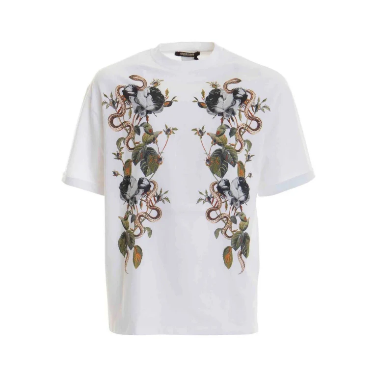 T-shirt pour homme Roberto Cavalli - Blanc