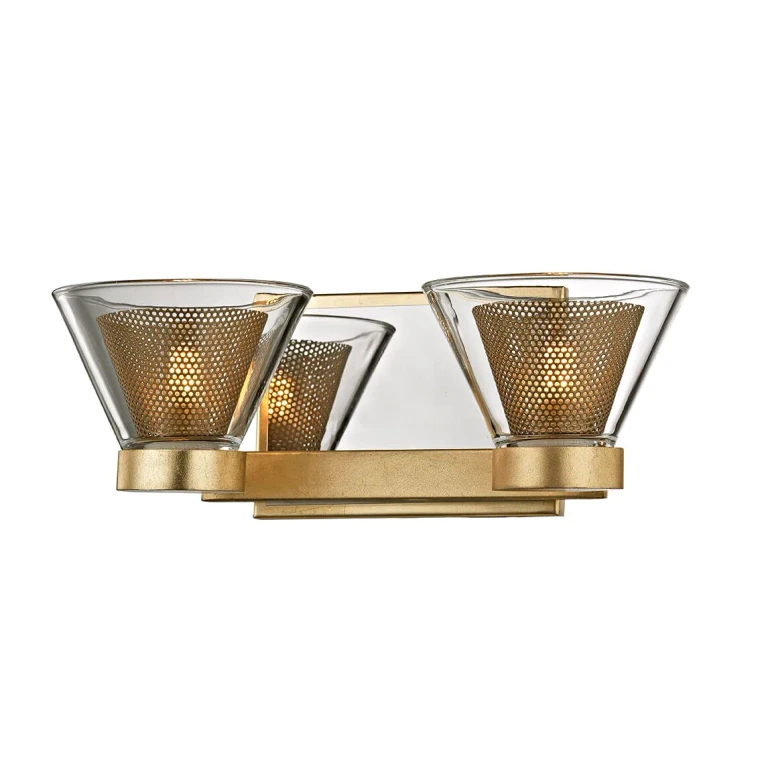 Troy Wink 2-Light 13" Bathroom Vanity Light in Gold Leaf