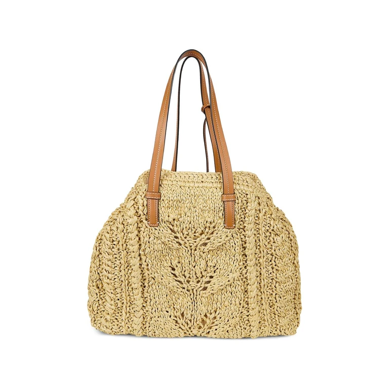 Ermanno Scervino Bags Beige Calf Leather Raffia - Women
