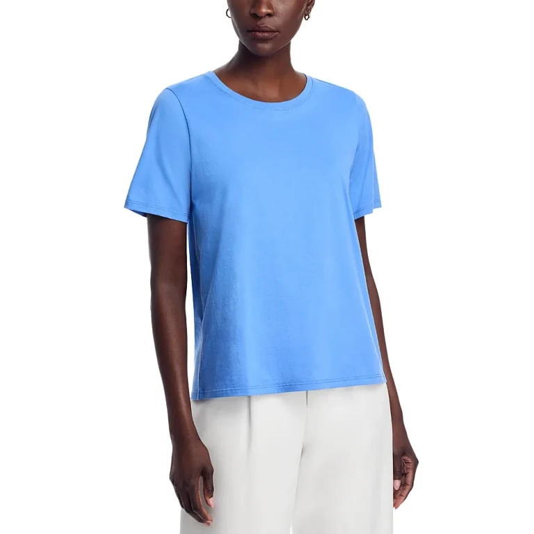 Eileen Fisher Plus Elbow Sleeve Cropped Tee
