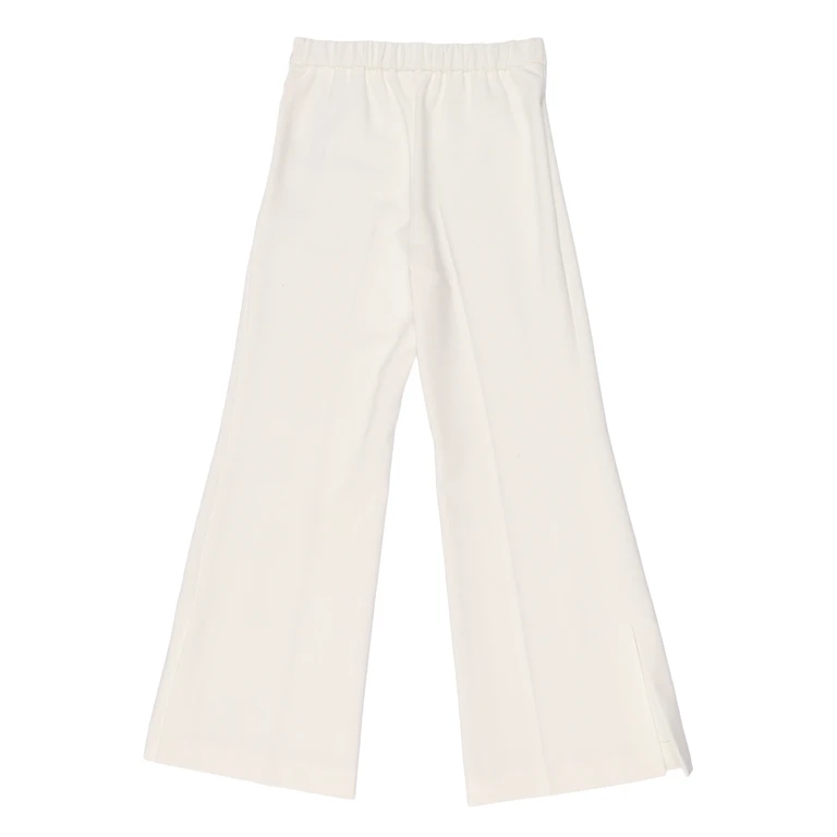 Twin Set Girl PANTS White Polyester Elastane