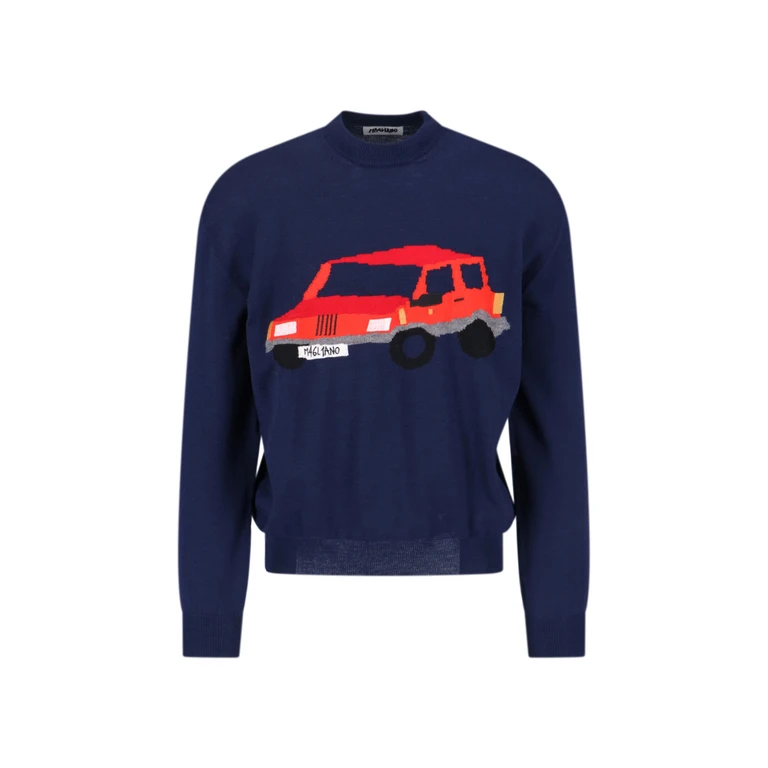 Magliano Sweaters Grey Wool - Men