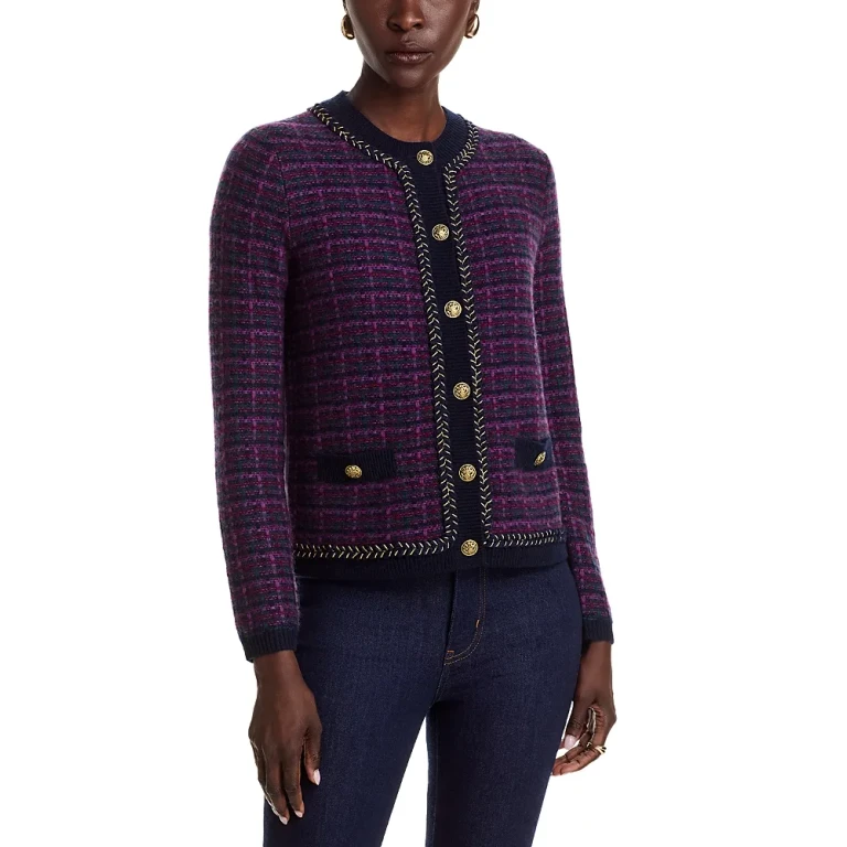 Tweed Crewneck Cardigan - Exclusive