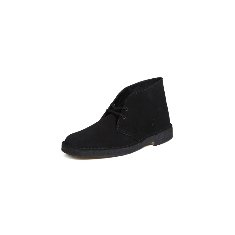 Clarks Suede Desert Boots Black 13
