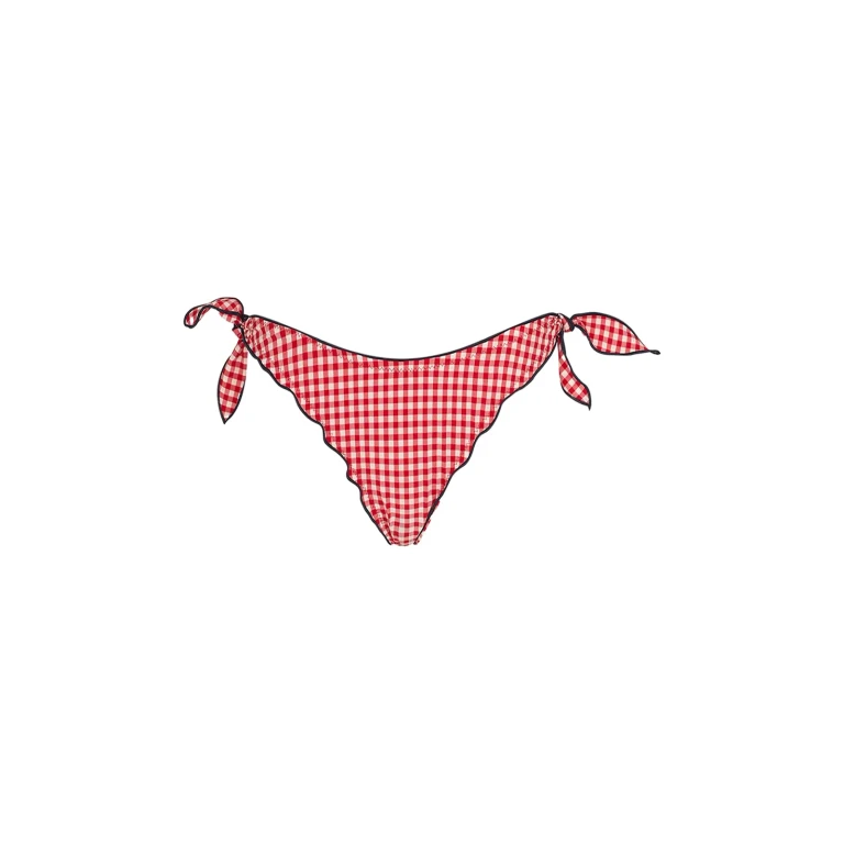 MC2 Saint Barth Red And White Gingham Venus Cheeky Swim Briefs