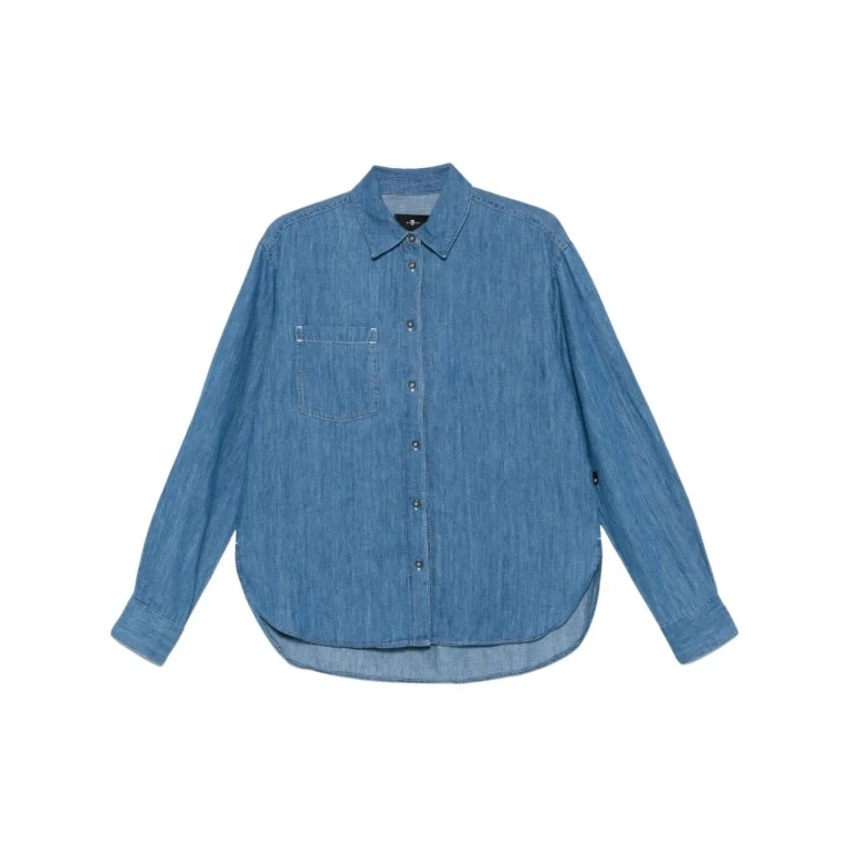 7 For All Mankind Easy Shirt Icy