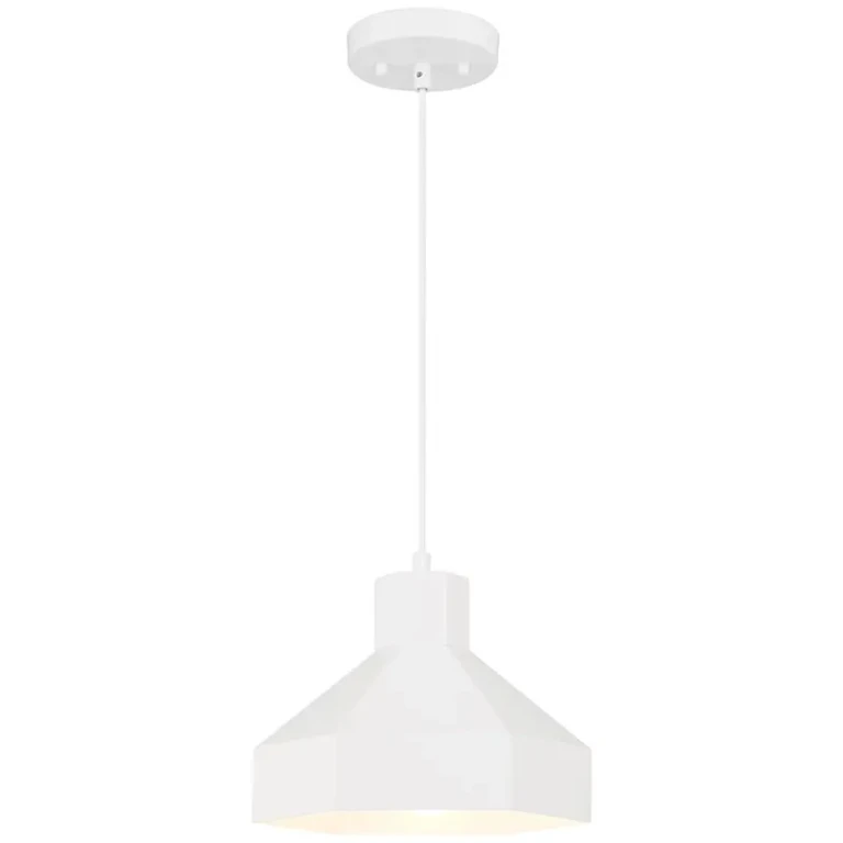 Matte White Pendant from the Poly Collection