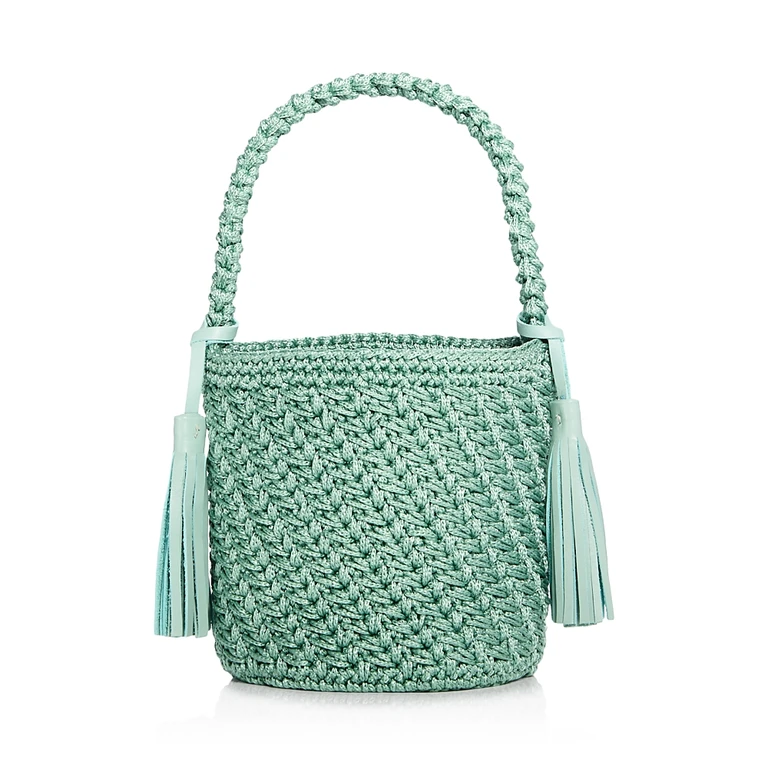 Binge Knitting Camila Woven Bucket Bag