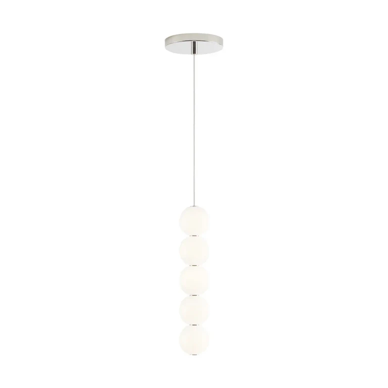 Polished Nickel LED Pendant from the Orbet Collection