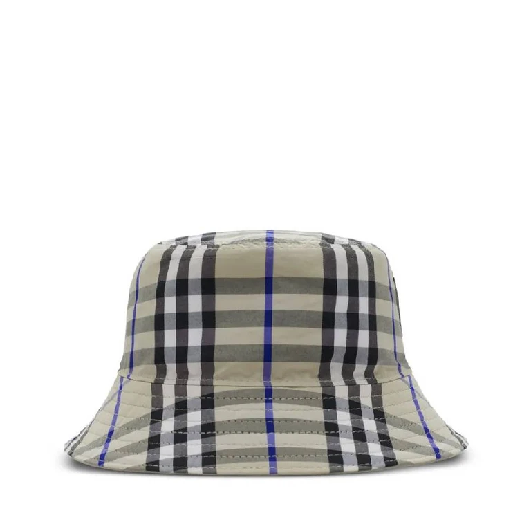 Burberry Kids Check Pattern Reversible Bucket Hat