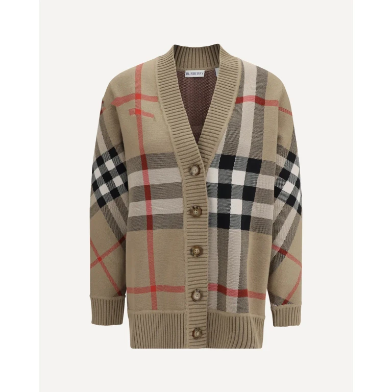 Suéter de lana Burberry Archive Check para mujer XS