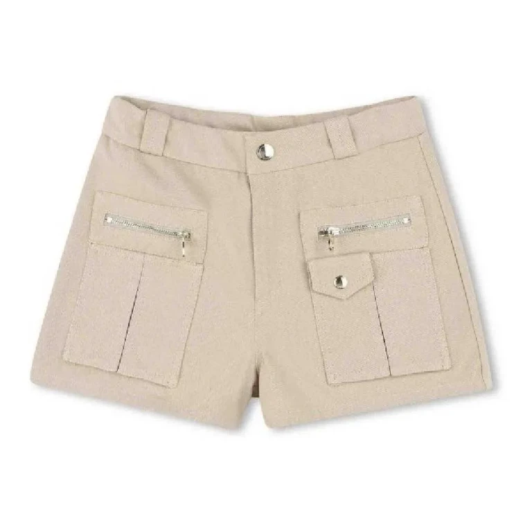 Chloe Girls Zip Pocket Cotton Shorts