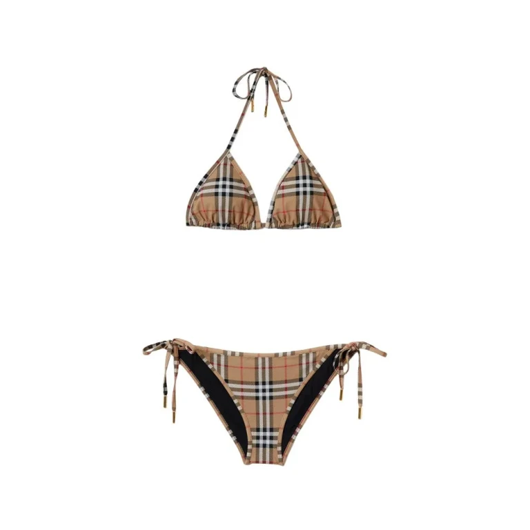 BURBERRY Bikini with Check motif Woman XS