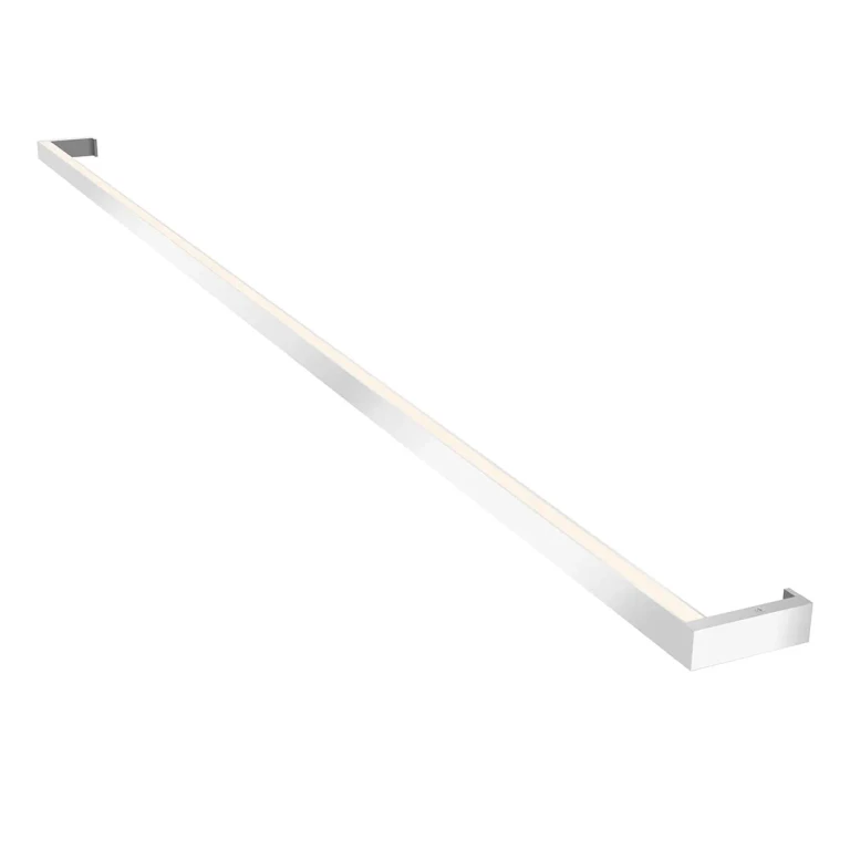 Thin-Line 2-Light 1" Bathroom Vanity Light in Bright Satin Aluminum