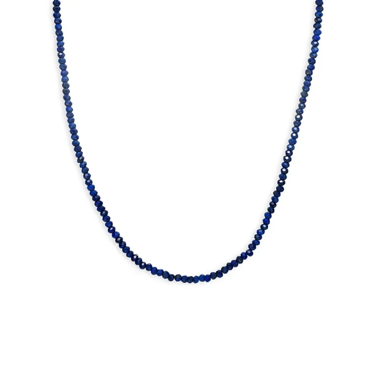Zoe Lev 14K Yellow Gold Lapis Lazuli Bead Collar Necklace, 14-16