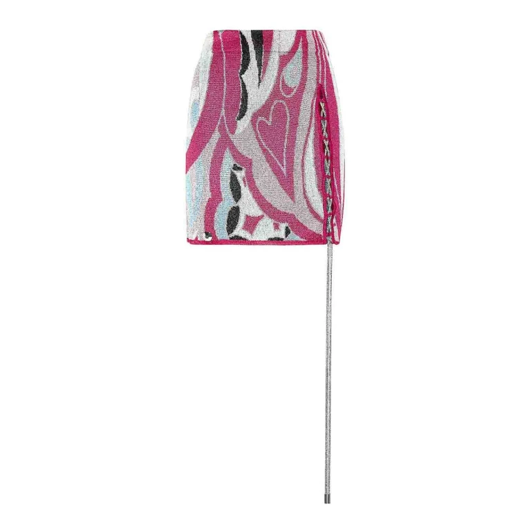 Philipp Plein Jupe Midi - Fuchsia