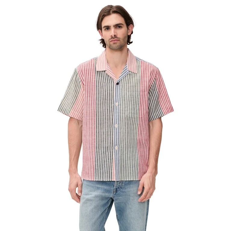 Kardo Ronen Handloom Striped Shirt Multi S