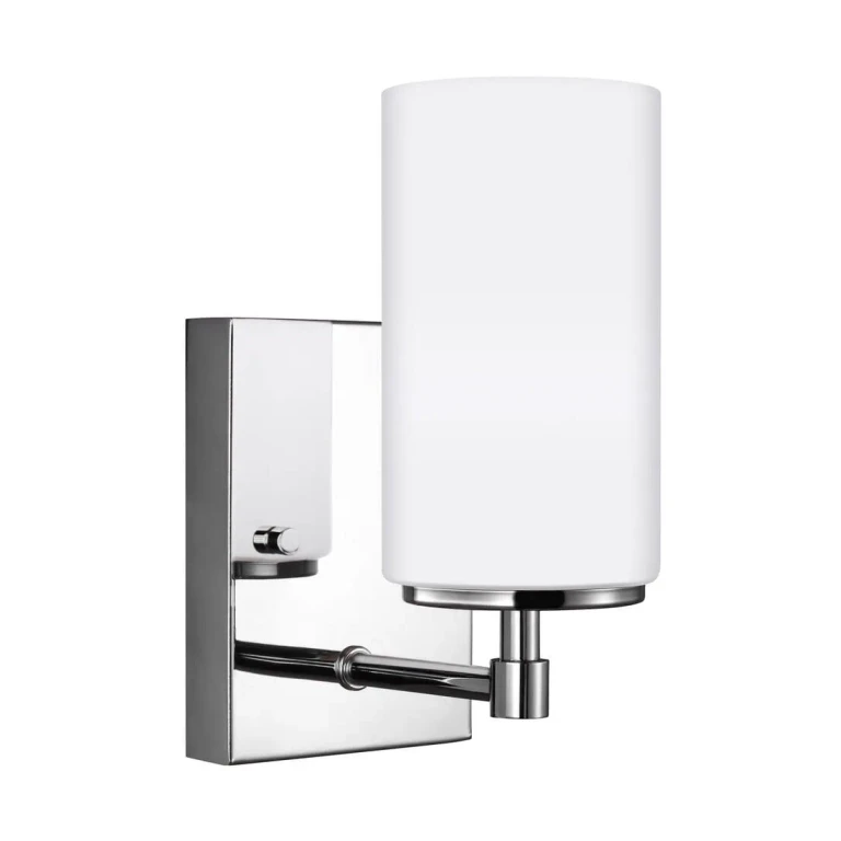 Chrome One Light Wall Bath Sconce from the Alturas Collection
