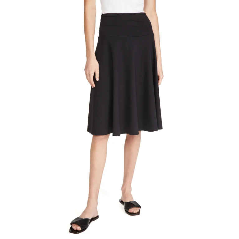 Susana Monaco High Waisted Tea Skirt Black S