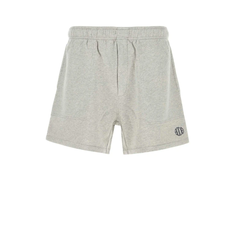 Bode Grey Cotton Bermuda Shorts