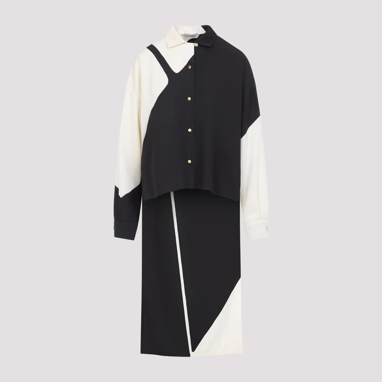 Alberta Ferretti Twill Shirt Black Viscose - Women