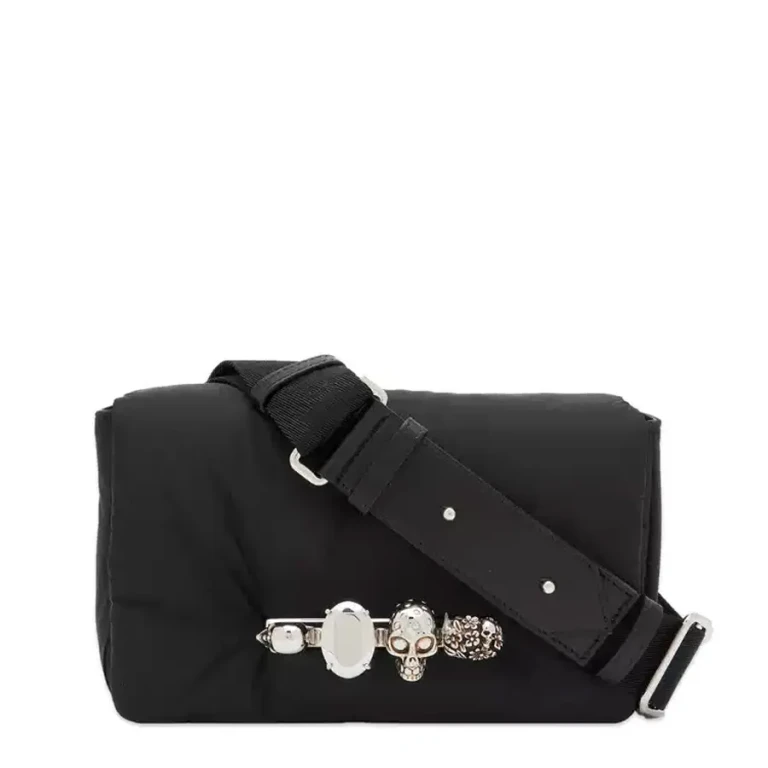 Alexander McQueen Black Nylon The Puffy Knuckle Belt Bag