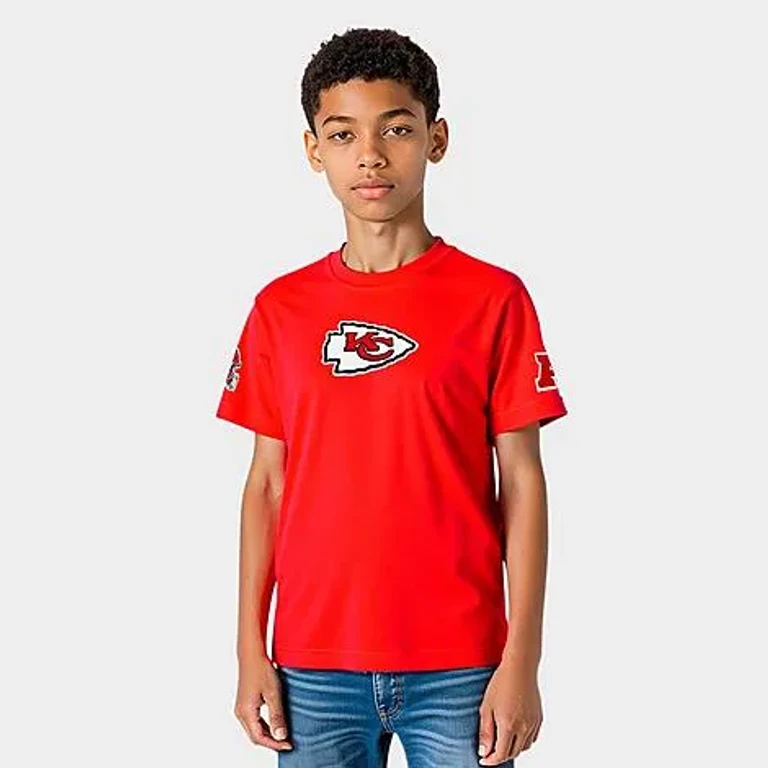 Pro Standard Big Kids Kansas City Chiefs NFL Classic T-Shirt in Red Size: Small