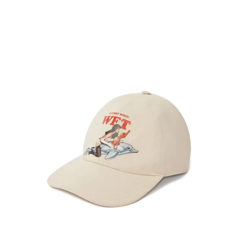 Gorra Stella McCartney con estampado gráfico y hebilla