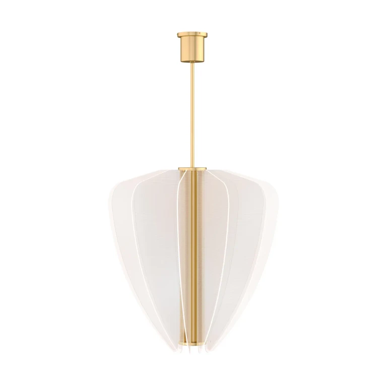 Plated Brass LED Chandelier from the Nyra Collection