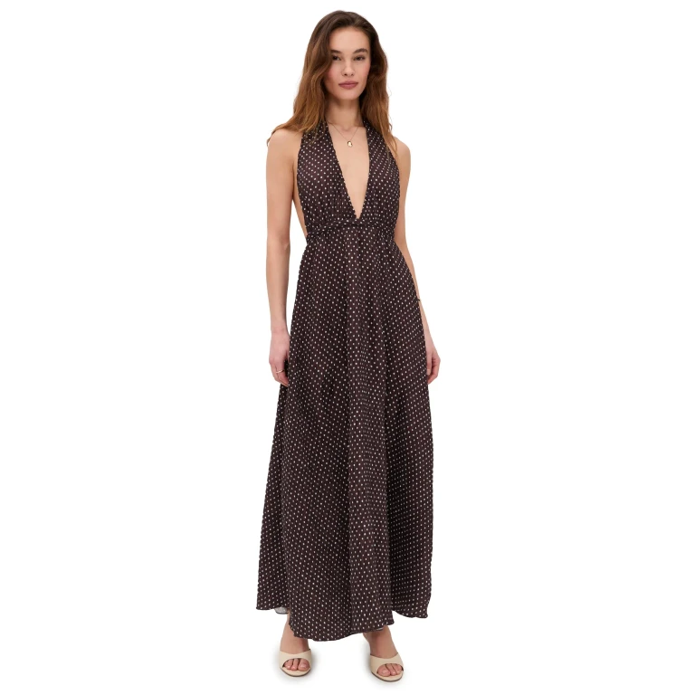 Lioness District Maxi Dress Onyx Polka XXXL