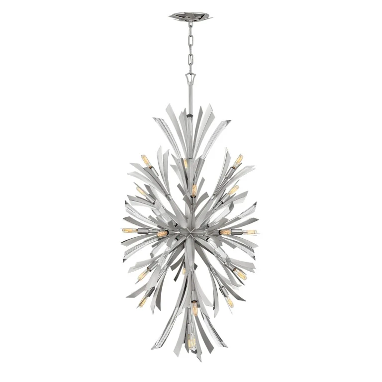 Fredrick Ramond Vida 19-Light Chandelier in Glacial