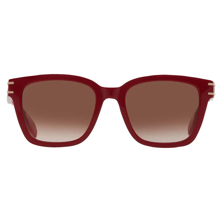 Alexander McQueen Brown Gradient Square Unisex Sunglasses AM0399SA 003 55