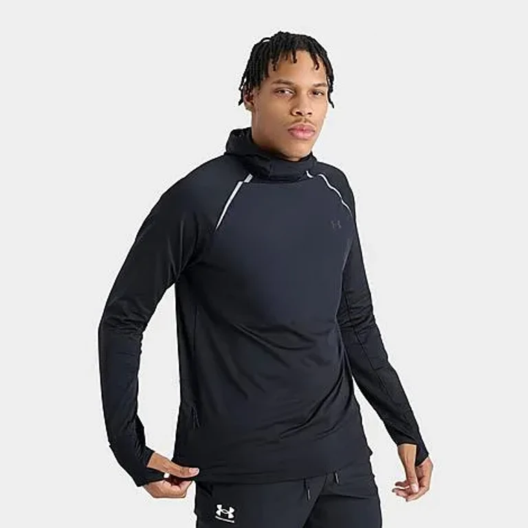 Men's UA Velociti Pro Cold Weather Balaclava Hoodie in Black/Reflective Size: Small