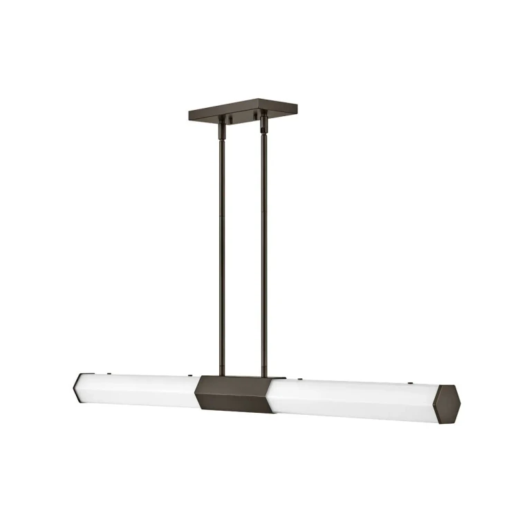 Black Oxide LED Linear Pendant from the Facet Collection