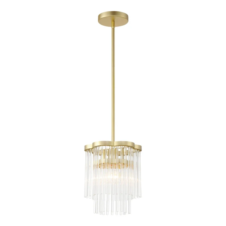 Heirloom Brass One Light Mini Pendant from the Azura Collection
